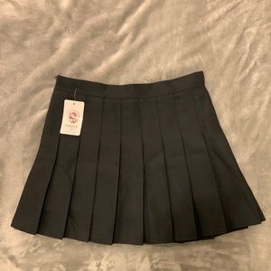 Black Pleated Skirt